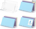 4 Pack 3x5 Index Card Display Holder Acrylic Cards Holder Stand Acrylic by SHIQIKEJIPTY
