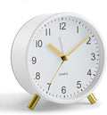 Analog Alarm Clock, 4 inch Super Silent Non Ticking Small Clock by JALL