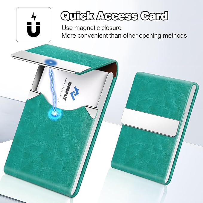 Business Card Holder for Women or Men, Business Card Case - Image 3