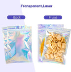 100pcs Holographic Bags, 5.5x7.8 inch Resealable Zipper bags - Image 5