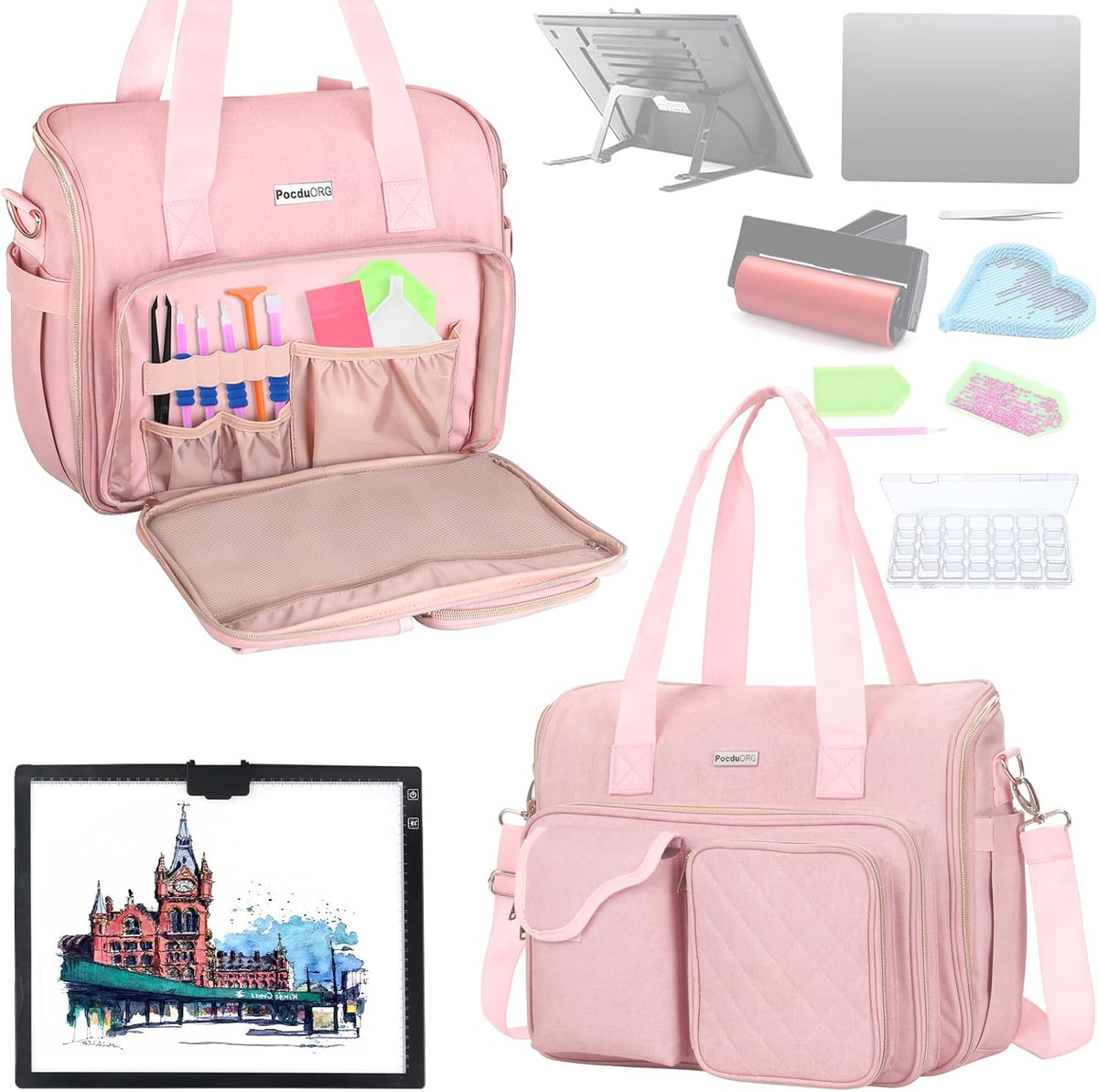 portable a4 light pad storage bag for diamond, main product view