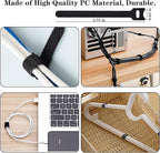 N NOROCME 192 PCS Cable Management Kit 4 Wire Organizer Sleeve, 11 Cable Holder - Image 8