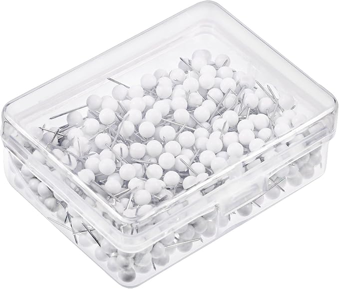 WILLBOND 500 Pack Map Push Pins Map Tacks Small Round Head Push Pins Thumb Tacks - Image 6