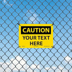 Custom OSHA Style Caution Sign 7" x 10" Plastic Sign, Customizable "Your Text - Image 3