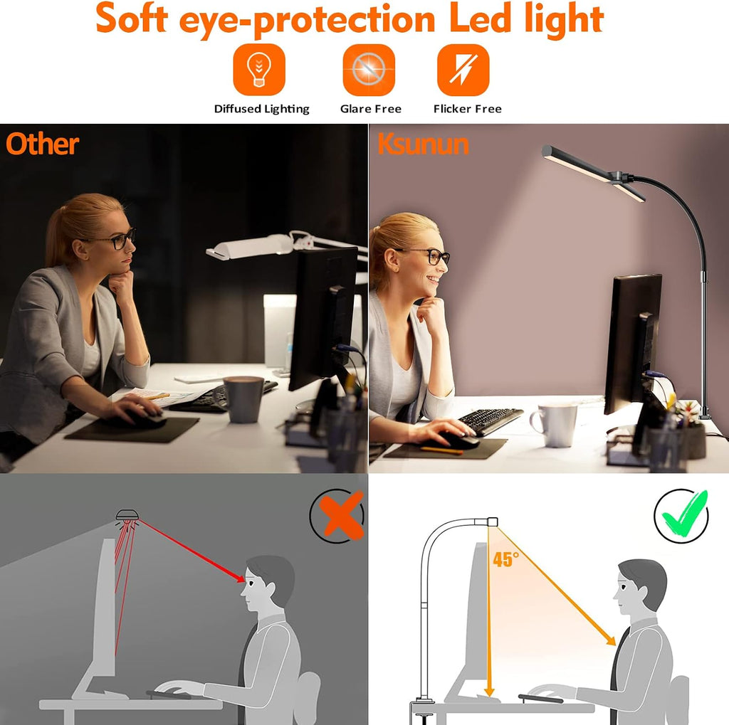 double head led desk lamp, architect desk lamps, package contents