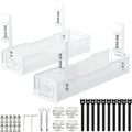 2Pack Under Desk Cable Management Tray, No Drill Mesh Desk Cable Tray, Wire by Unknown