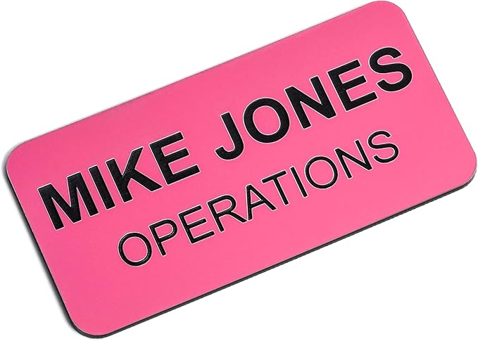 Custom Engraved Name Tag Badges – Personalized Identification by ProvidenceEngraving