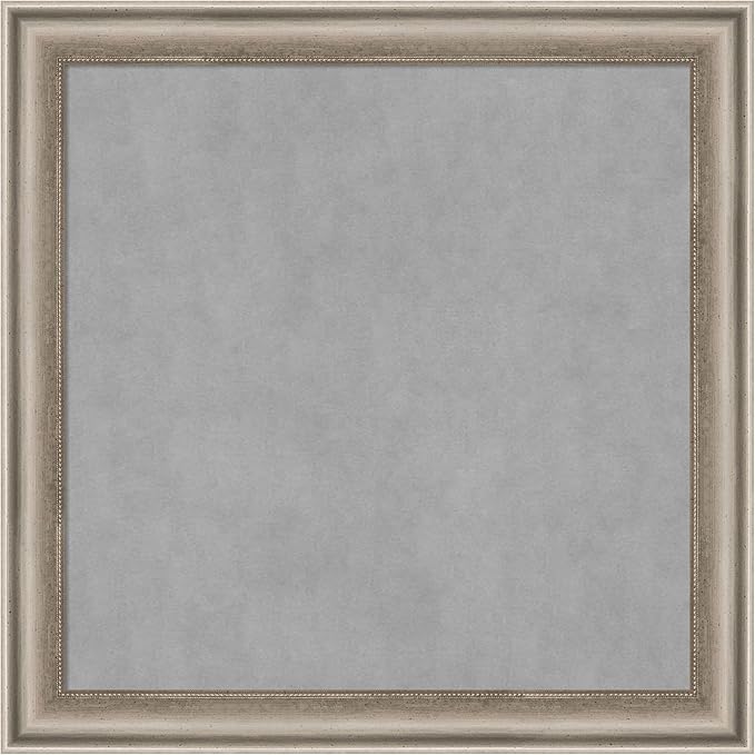 Amanti Art Silver Framed Magnetic Board 14x14 X-Small Vision Board by AmantiArt