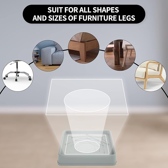 Furniture Coasters, Anti Slide Floor Protector - Image 4