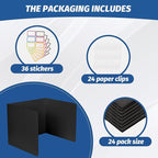 ZYINOZOC 24 Pack Desk Dividers for Students, 3-Fold Privacy Screens, Testing - Image 6