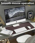 Non-Slip Desk mat, PULeather Desk Pad Protector, Office Desk Mat, Large Mouse - Image 5