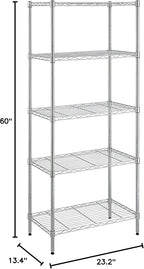 Amazon Basics 5-Shelf Adjustable, Storage Shelving Unit, Steel Organizer Wire - Image 11