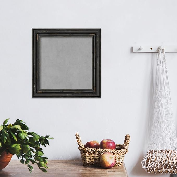 Amanti Art Black Framed Magnetic Board 15x15 X-Small Vision Board - Image 5