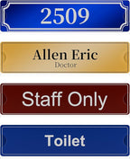 Richboom Acrylic Wall Name Plate Holder, 2x8 Inch, 60 Pack Clear Acrylic Sign - Image 5