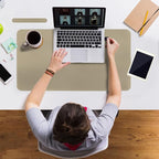 Boutilon Leather Desk Pad Protector, Non-Slip Mouse Pad, Laptop Desk Pad - Image 6