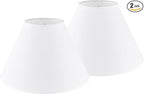 GO&SO 2pcs Pure White Large Lamp Shades, Empire Lamp Shade 6.5" Top x 16.3" by GOSO