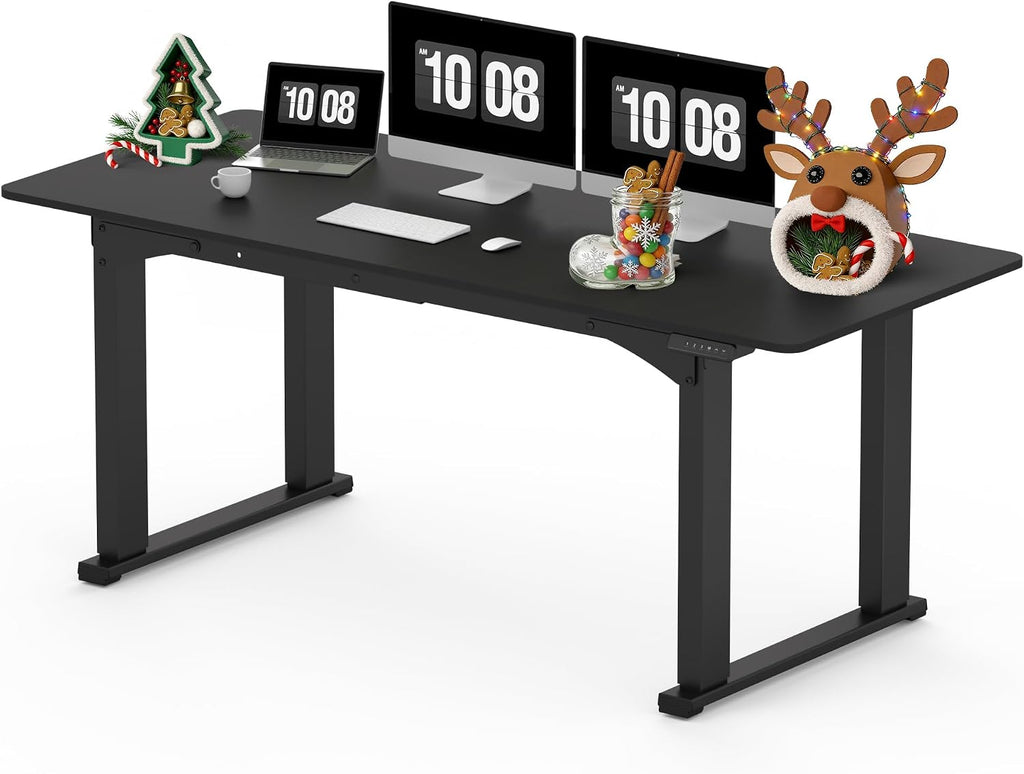 SANODESK 4-Leg Standing Desk, Electric Height Adjustable Desk