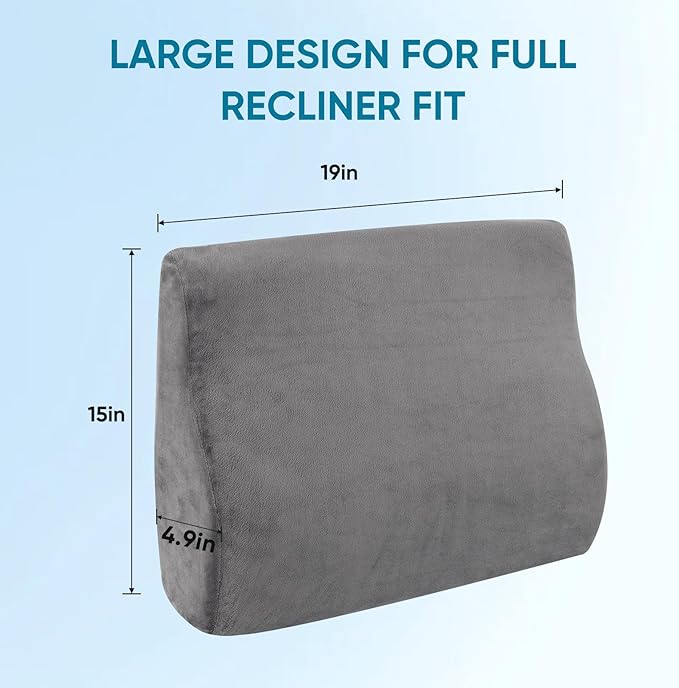 AHUAWA Lumbar Support Pillow for Recliner Chair and Couch, Memory Foam Back - Image 5