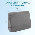 AHUAWA Lumbar Support Pillow for Recliner Chair and Couch, Memory Foam Back - Image 5