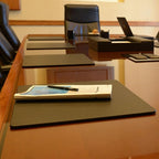 Dacasso Black Leatherette 20" x 16" Luxury Conference Table Pad - Image 2