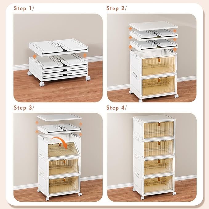 CTSNSLH 4 Tier Plastic Storage Bins - Image 3