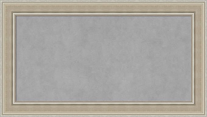 Amanti Art Silver Framed Magnetic Board 16x28 Small Vision Board by AmantiArt
