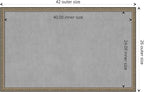 Amanti Art Silver Framed Magnetic Board 26x42 Large Vision Board - Image 4