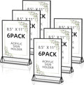 PPH-Sisy Acrylic Sign Holder 8.5X11 Clear Sign Holder, Double Sided Flyer Holder by PPH-SisyPurchaseNow