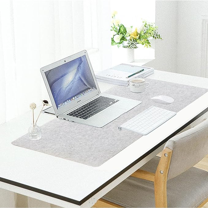 DAWNTREES Felt Desk Pad, Large Keyboard Mat, Wool Desk Mat, Extra Large Felt - Image 6
