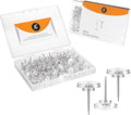 150 Pack Clear Push Pins Tacks by Luxurecourt, Flat Head Thumbtacks by Luxurecourt