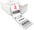 enKo 2 Stacks/2000 Labels 4"x6" Fanfold Direct Thermal Labels Compatible by enKoProducts