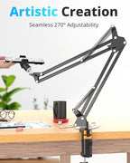 UBeesize Overhead Phone Mount, Flexible Webcam Arm - Image 2