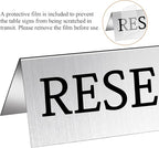 Milkary 30Pcs Metal Reserved Table Signs, Double Sided Reserved Seating Signs - Image 4