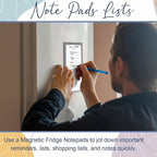 Utron 2 Pack Magnetic Notepads for Refrigerator, 100 Pages/Book Grocery List - Image 6