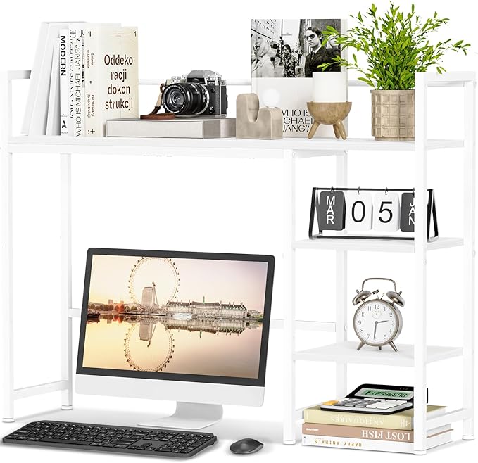 Snughome Desk Shelf, 38.6" Desktop Organizer Shelf, Desk Hutch by Snughome