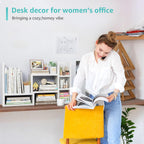 nutikas desk shelves desktop organizer shelf - white, package contents