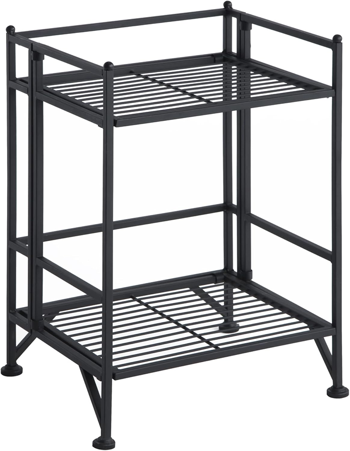 Convenience Concepts Xtra Storage Shelves - 2-Tier Folding Metal Storage Shel...