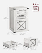 VASAGLE File Cabinet, Filing Cabinet - Image 3