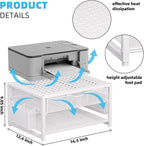 Marbrasse Metal Printer Stand for Desk - Image 5