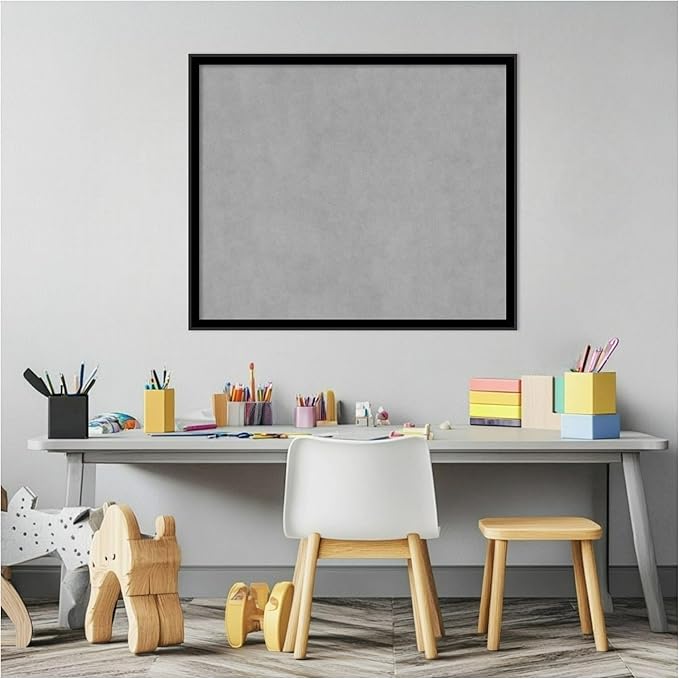 Amanti Art Black Framed Magnetic Board 21x25 Medium Vision Board - Image 5