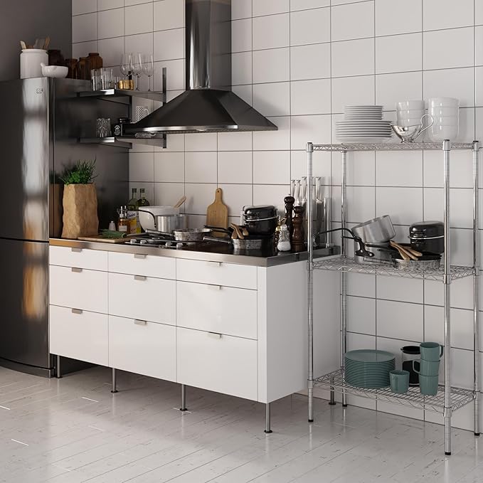 Regal Altair 14" Deep x 30" Wide x 54" Height Wire Shelving Kit | 3-Tier | NSF - Image 2