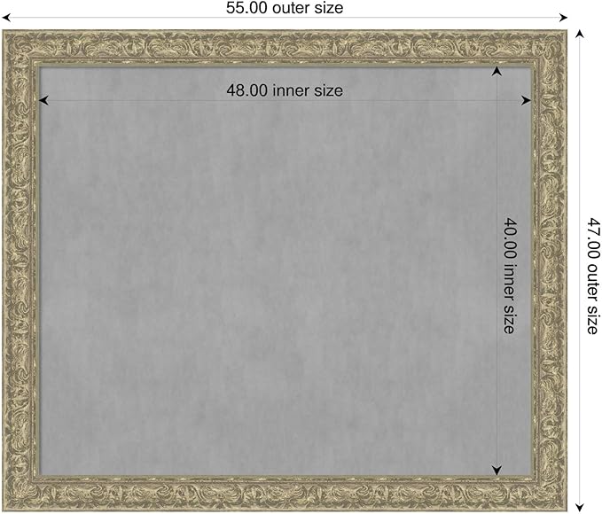 Amanti Art Silver Framed Magnetic Board 47x55 Oversize Vision Board - Image 2