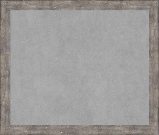 Amanti Art Silver Framed Magnetic Board 23x27 Medium Vision Board by AmantiArt