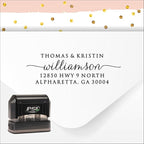 PrettySweetParty Self Inking Return Address Stamp by PrettySweetParty