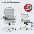 tralt office chair - ergonomic desk chair with shown in use