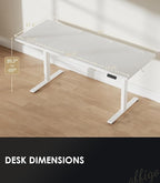 OffiGo 79 Inch Executive Electric Standing Desk, Height Adjustable Desk - Image 8