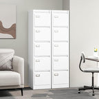 PEUKC 5-Drawer File Cabinet, 16.3" Deep Vertical Metal Filing Cabinet - Image 7