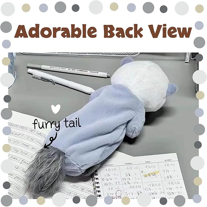 XZR Cute Pen Bag Case Box Stocking Stuffers Cute Creative Animal Cartoon Large - Image 5