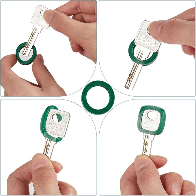 Blulu 80 Pcs Key Labels Key Color Covers Caps Tags Covers Set Plastic Keys - Image 4