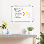 AMUSIGHT Dry Erase Board White Board, Hanging Mounted Whiteboard Silver - Image 8